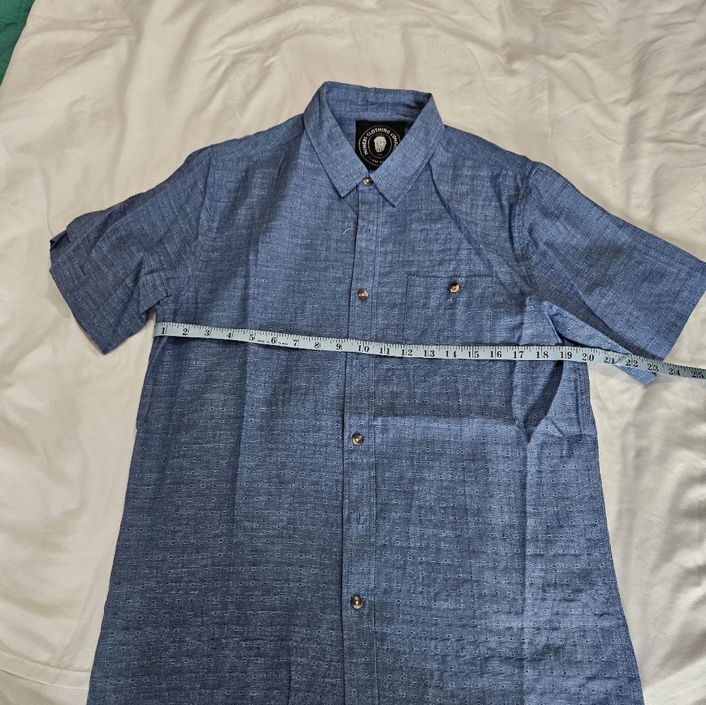 Men's Classic Blue Button-Down Shirt